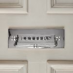 classic letterplate with clapper nickel