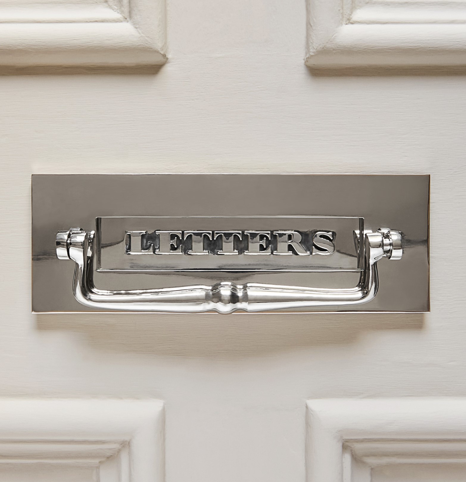 classic letterplate with clapper nickel