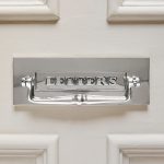 classic letterplate with clapper nickel