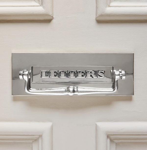 classic letterplate with clapper nickel