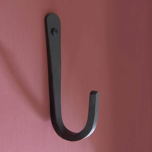 simple black metal hook