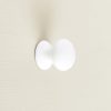 porcelain cabinet knob white