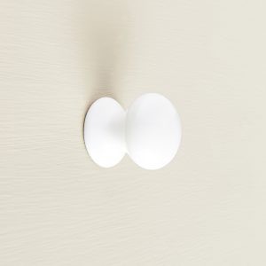 porcelain cabinet knob white