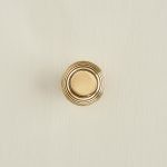 beehive large cabinet knob aged brass