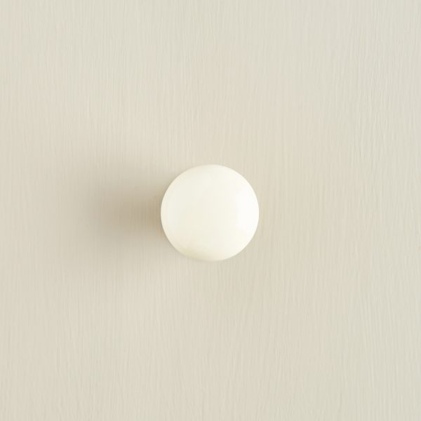 porcelain cabinet knob cream