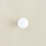 porcelain cabinet knob white