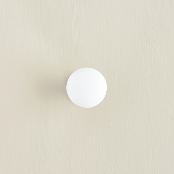 porcelain cabinet knob white