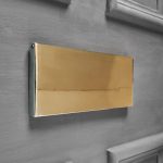 letter plate tidy polished brass