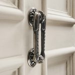 sherlock door knocker aged nickel