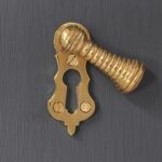 beehive lady escutcheon brass