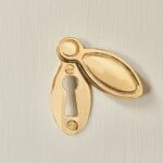 regency 'cliveden' escutcheon polished brass