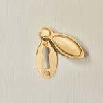 regency 'cliveden' escutcheon brass