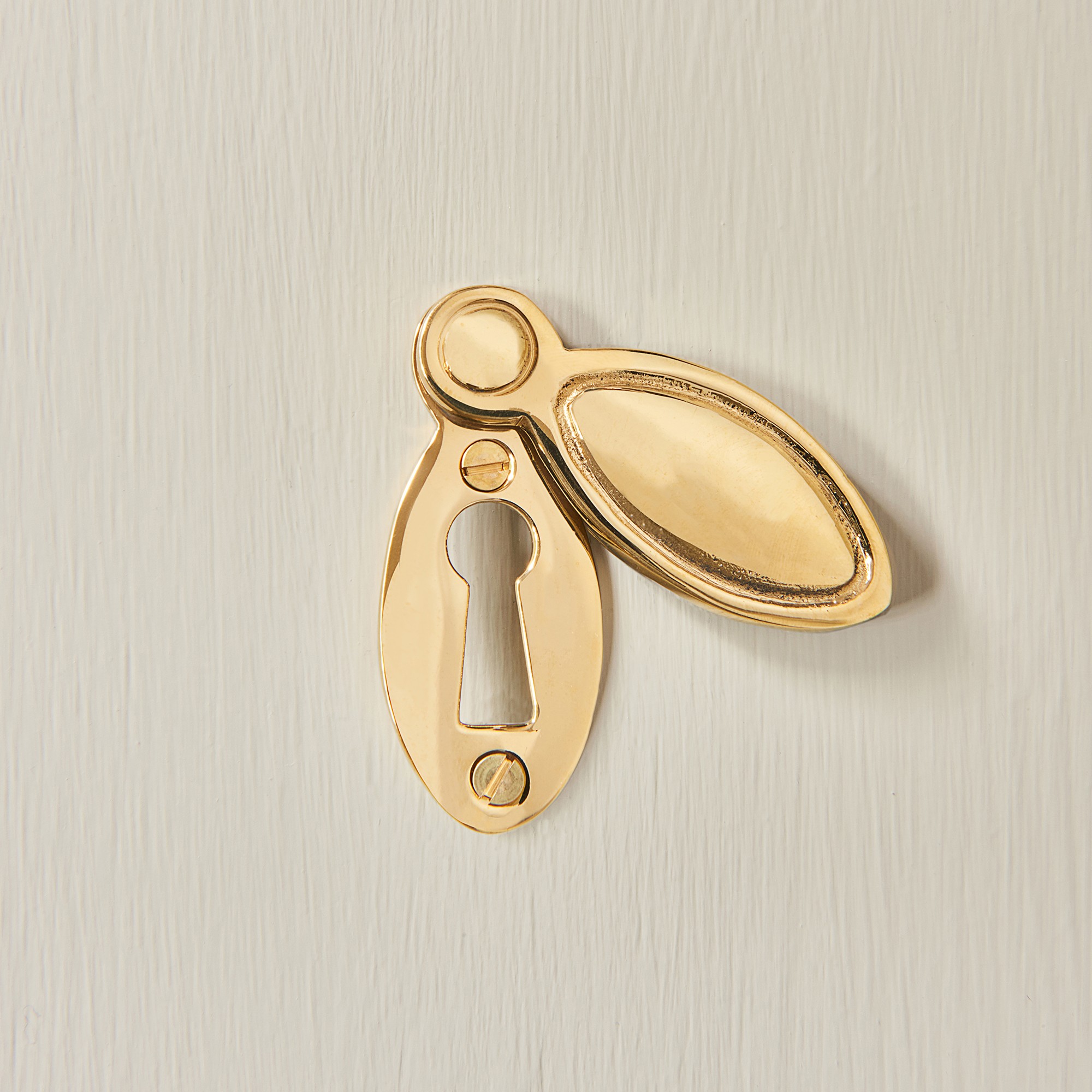 regency 'cliveden' escutcheon brass