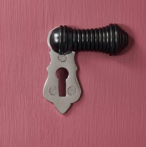 ebony and nickel escutcheon