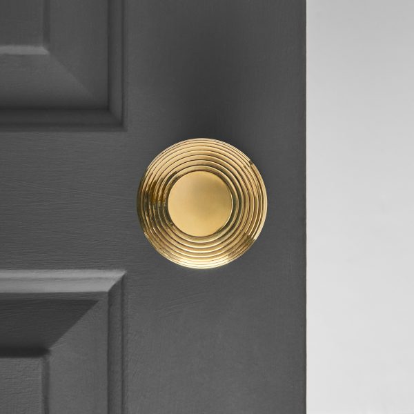 beehive empire door knobs (pair) brass save 15%