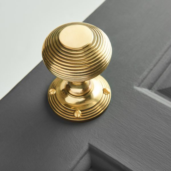 beehive empire door knobs (pair) brass save 15%