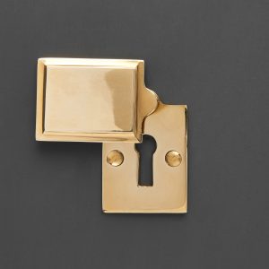 georgian 'hampton' escutcheon polished brass