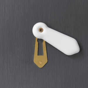 porcelain escutcheon white