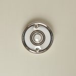 round bell push polished nickel