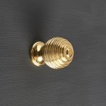 reeded cabinet knob polished brass save 20%