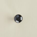 porcelain cabinet knob black