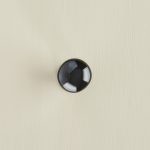 porcelain cabinet knob black