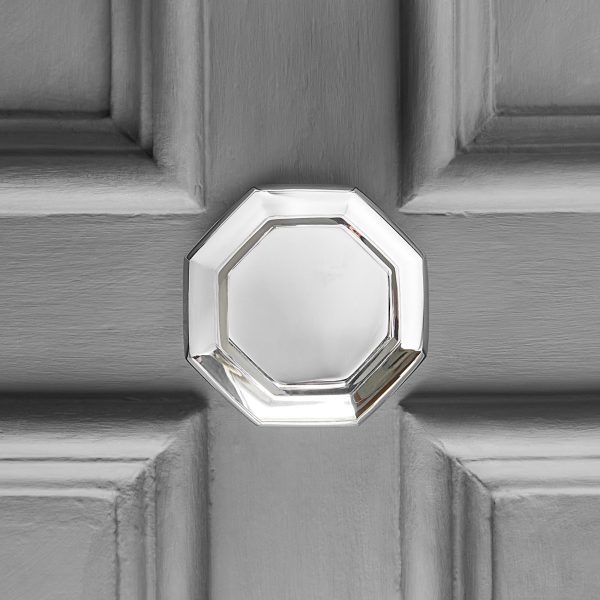 octagonal door pull (large) nickel