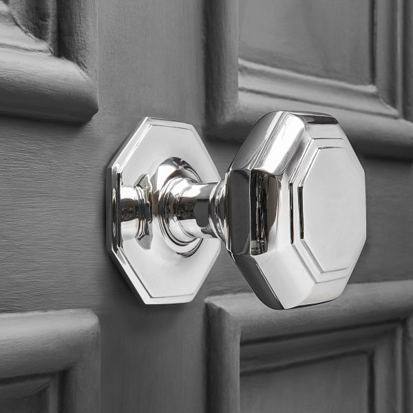 octagonal door pull (large) nickel