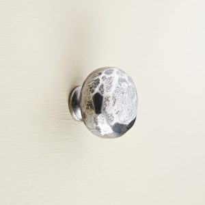 hammered cupboard knob pewter