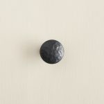 beaten cupboard knob black wax