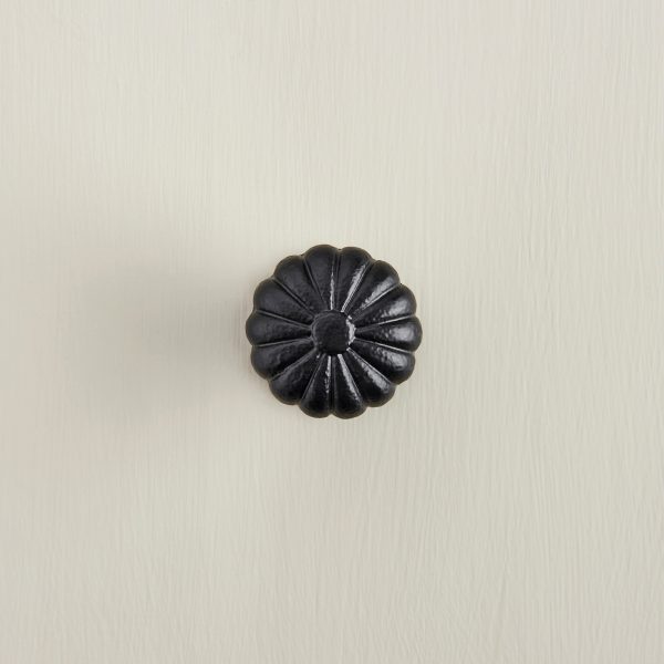 flower cabinet knob black