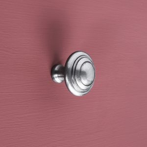 natural smooth cabinet knob pewter