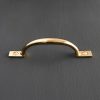 d pull drawer & cupboard handle brass