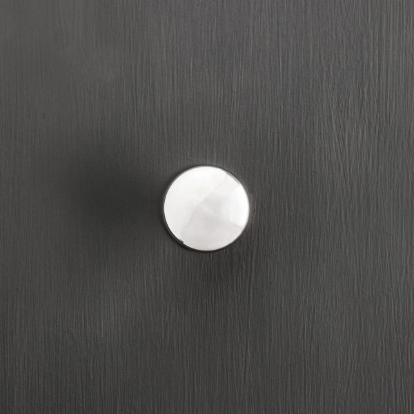 victorian cupboard knob polished nickel