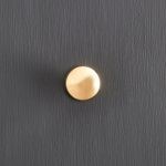 victorian cupboard knob polished brass