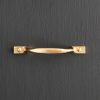 d pull drawer & cupboard handle brass