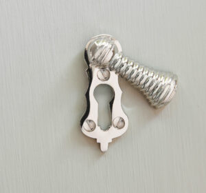 beehive lady escutcheon polished nickel