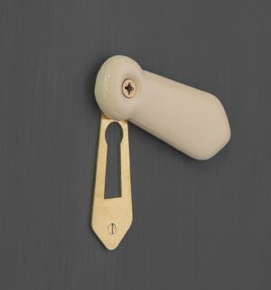 porcelain escutcheon cream