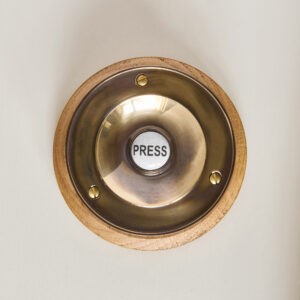 circular bell push brass