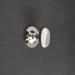 oval cabinet knob (small) polished nickel