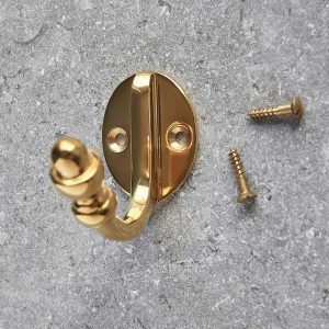 coat hook polished brass