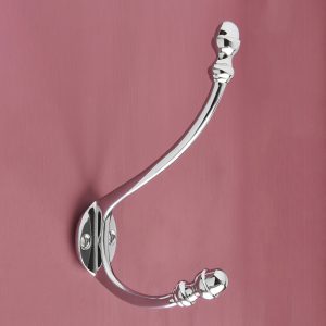 hat & coat hook polished chrome