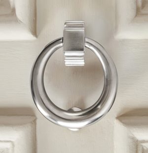 hoop door knocker satin nickel