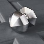 pointed octagonal door pull satin nickel