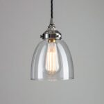 bell glass pendant light small save 60%