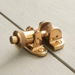 brighton sash window fastener polished brass