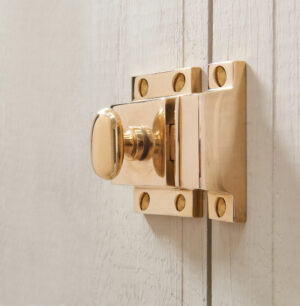 cabinet latch polished brass