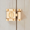 cabinet latch polished brass