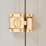 cabinet latch polished brass