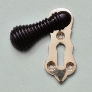 Ebony and Nickel Escutcheon